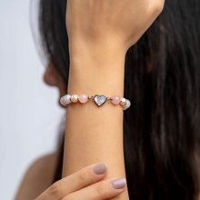 Load image into Gallery viewer, Princess Layla (Rose Quartz, Jade, Freshwater Pearls) Signature Crystal Chain Bracelet
