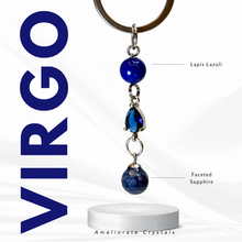 Load image into Gallery viewer, Birthstone Horoscope Crystal 304 Stainless Steel Keychains
