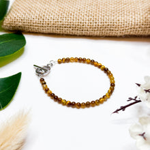 Load image into Gallery viewer, Mini Yellow Tiger&#39;s Eye Crystal Bracelet
