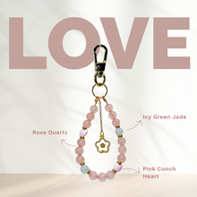 Load image into Gallery viewer, Dainty Crystal Keychain or Phone Charm by Ameliorate Crystals
