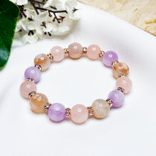 Load image into Gallery viewer, Sakura Rose (Rose Quartz, Sakura Agate, Kunzite) Crystal Bracelet
