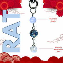 Load image into Gallery viewer, Chinese Zodiac Lucky Crystals Keychain
