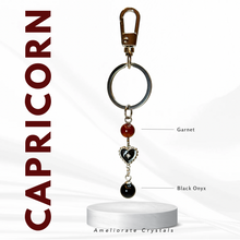 Load image into Gallery viewer, Birthstone Horoscope Crystal 304 Stainless Steel Keychains
