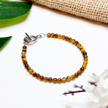 Load image into Gallery viewer, Mini Yellow Tiger&#39;s Eye Crystal Bracelet
