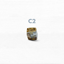 Load image into Gallery viewer, Blue Chalcedony Rough Cube 304 Stainless Steel Chain Crystal Bracelet
