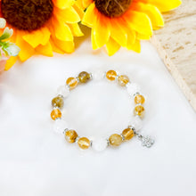Load image into Gallery viewer, Imperial Wealth (Honey Citrine, Copper Rutilated Quartz, Crackled Clear Quartz) Crystal Bracelet
