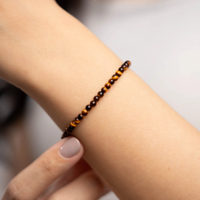 Load image into Gallery viewer, Mini Yellow Tiger&#39;s Eye Crystal Bracelet
