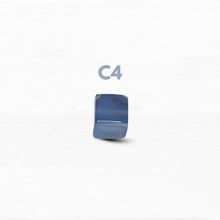 Load image into Gallery viewer, Blue Chalcedony Rough Cube 304 Stainless Steel Chain Crystal Bracelet
