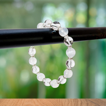 Load image into Gallery viewer, Aura Cleanser (Selenite, Grade AAA Premium Clear Quartz) Crystal Bracelet
