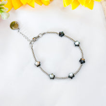 Load image into Gallery viewer, Dainty Abalone Shell Stars Chain Crystal Bracelet
