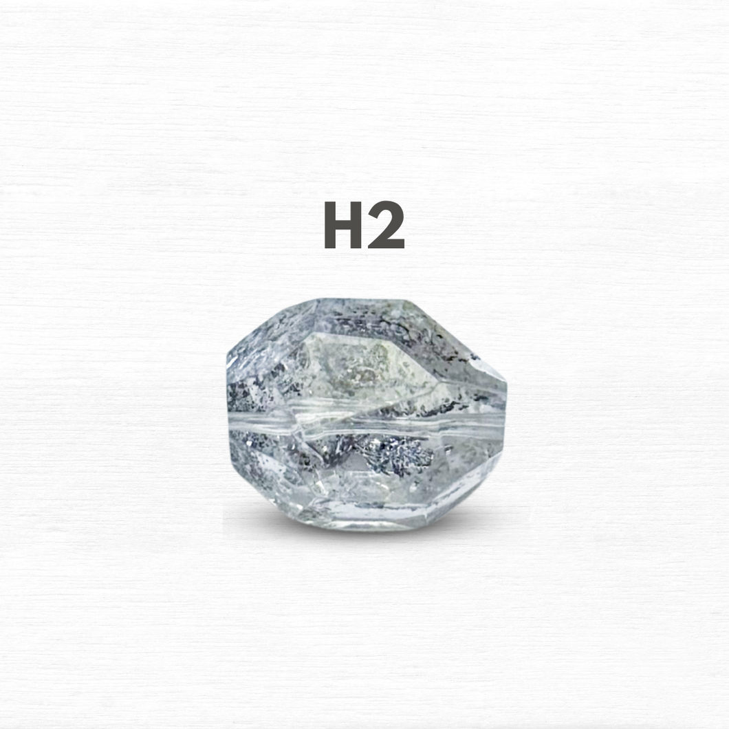 Herkimer Diamond Freeform 304 Stainless Steel Crystal Chain Bracelet