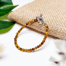 Load image into Gallery viewer, Mini Yellow Tiger&#39;s Eye Crystal Bracelet
