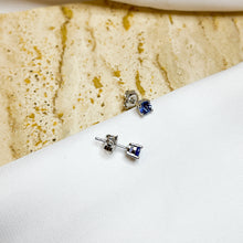 Load image into Gallery viewer, Tanzanite S925 Sterling Silver Earrings
