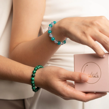 Load image into Gallery viewer, Mermaid Glow (Santa Maria Aquamarine, Peru Amazonite) Crystal Bracelet
