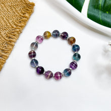 Load image into Gallery viewer, Rainbow Fluorite Crystal Bracelet
