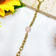 Load image into Gallery viewer, Rose Quartz Tarnish Resistant 304 Stainless Steel Signature Crystal Bracelet
