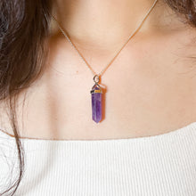 Load image into Gallery viewer, Amethyst S925 Pendulum Necklace
