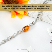 Load image into Gallery viewer, Amber Drum 304 Stainless Steel Chain Crystal Bracelet
