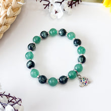 Load image into Gallery viewer, Olive Tree (Seraphinite, Green Aventurine) Crystal Bracelet
