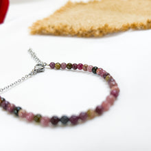 Load image into Gallery viewer, Tourmaline Stainless Steel Chain Bracelet
