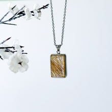 Load image into Gallery viewer, Collector's Grade Copper Rutilated Quartz S925 Pendant with 304 Stainless Steel Chain Necklace
