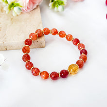 Load image into Gallery viewer, Fiery Fortune (Orange Sunstone, Honey Citrine) Crystal Bracelet
