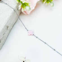 Load image into Gallery viewer, Dainty Pink Conch Chain Crystal Bracelet
