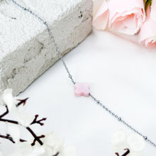 Load image into Gallery viewer, Dainty Pink Conch Chain Crystal Bracelet
