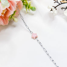 Load image into Gallery viewer, Dainty Pink Conch Chain Crystal Bracelet
