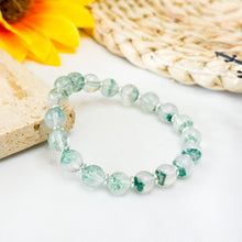 Load image into Gallery viewer, RARE Emerald Green Phantom (Brazil) Crystal Bracelet
