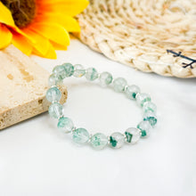 Load image into Gallery viewer, RARE Emerald Green Phantom (Brazil) Crystal Bracelet
