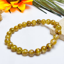 Load image into Gallery viewer, Collector&#39;s Grade (Grade 5A AAAAA): Gold Rutile Crystal Bracelet
