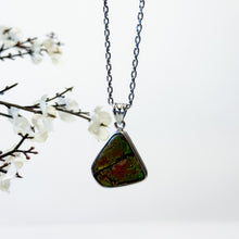 Load image into Gallery viewer, RARE Canadian Ammonite Crystal S925 Pendant with 304 Stainless Steel Chain Necklace
