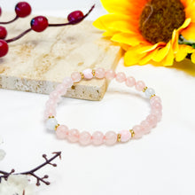 Load image into Gallery viewer, Dainty Crystal Series (Pink Conch, Icy Green, Abalone, Smoky Quartz) Crystal Bracelet

