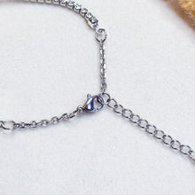 Load image into Gallery viewer, Rainbow Tourmaline Elastic/ Stainless Steel Crystal Bracelet
