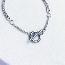 Load image into Gallery viewer, Princess Delphine (Green Jade, Freshwater Pearls) Clover Stainless Steel Slider Crystal Bracelet
