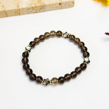 Load image into Gallery viewer, Dainty Crystal Series (Pink Conch, Icy Green, Abalone, Smoky Quartz) Crystal Bracelet
