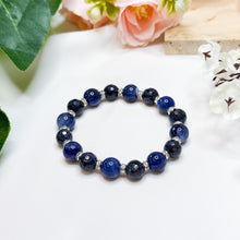 Load image into Gallery viewer, Royal Blue (Faceted Blue Sapphire, Sodalite) Crystal Bracelet
