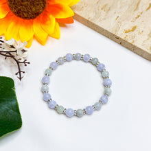 Load image into Gallery viewer, Icy Green (Blue Lace Agate, Green Jade) Crystal Bracelet
