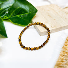 Load image into Gallery viewer, Mini Yellow Tiger&#39;s Eye Crystal Bracelet
