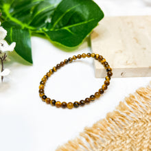 Load image into Gallery viewer, Mini Yellow Tiger&#39;s Eye Crystal Bracelet

