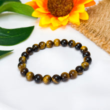 Load image into Gallery viewer, Yellow Tiger&#39;s Eye Crystal Bracelet
