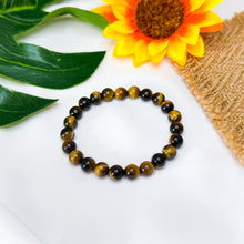 Load image into Gallery viewer, Yellow Tiger&#39;s Eye Crystal Bracelet
