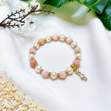 Load image into Gallery viewer, Princess Ophelia (Pink Opal, Pearl) Crystal Bracelet
