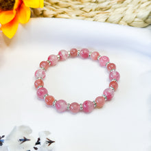 Load image into Gallery viewer, Scarlet Sakura Crystal Bracelet (Sakura Rhodonite, Yan Yuan Agate)
