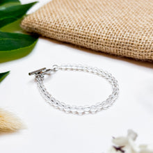 Load image into Gallery viewer, Mini Clear Quartz Stacker Crystal Bracelet
