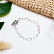 Load image into Gallery viewer, Mini Clear Quartz Stacker Crystal Bracelet
