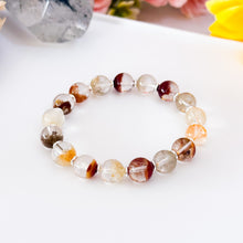 Load image into Gallery viewer, Collector's Grade: Four Seasons Garden Quartz (Grade AAA Half Pot) Crystal Bracelet
