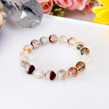 Load image into Gallery viewer, Collector's Grade: Four Seasons Garden Quartz (Grade AAA Half Pot) Crystal Bracelet
