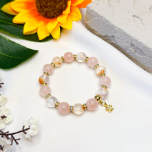 Load image into Gallery viewer, RARE Sericite Mica x Rose Quartz Crystal Bracelet
